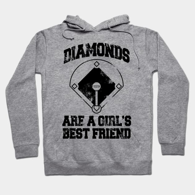 Diamonds Are A Girl's Best friend Hoodie by MarinasingerDesigns